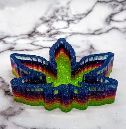 Epoxy Leaf Trinket Dish/Ashtray Pride