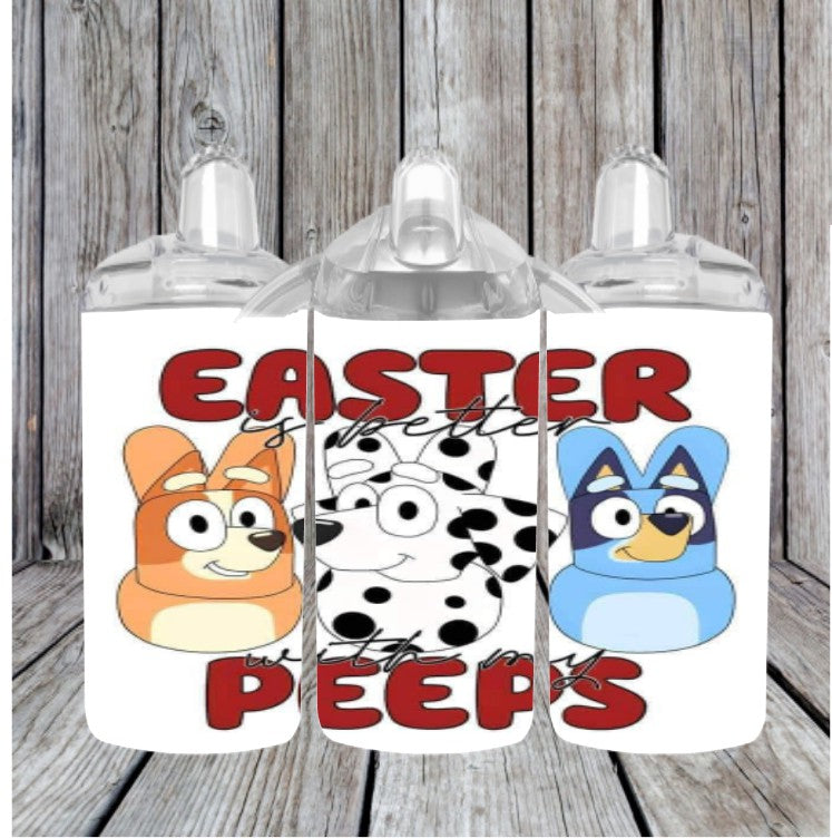 Bluey Easter Peeps 12 oz Sippy Cup