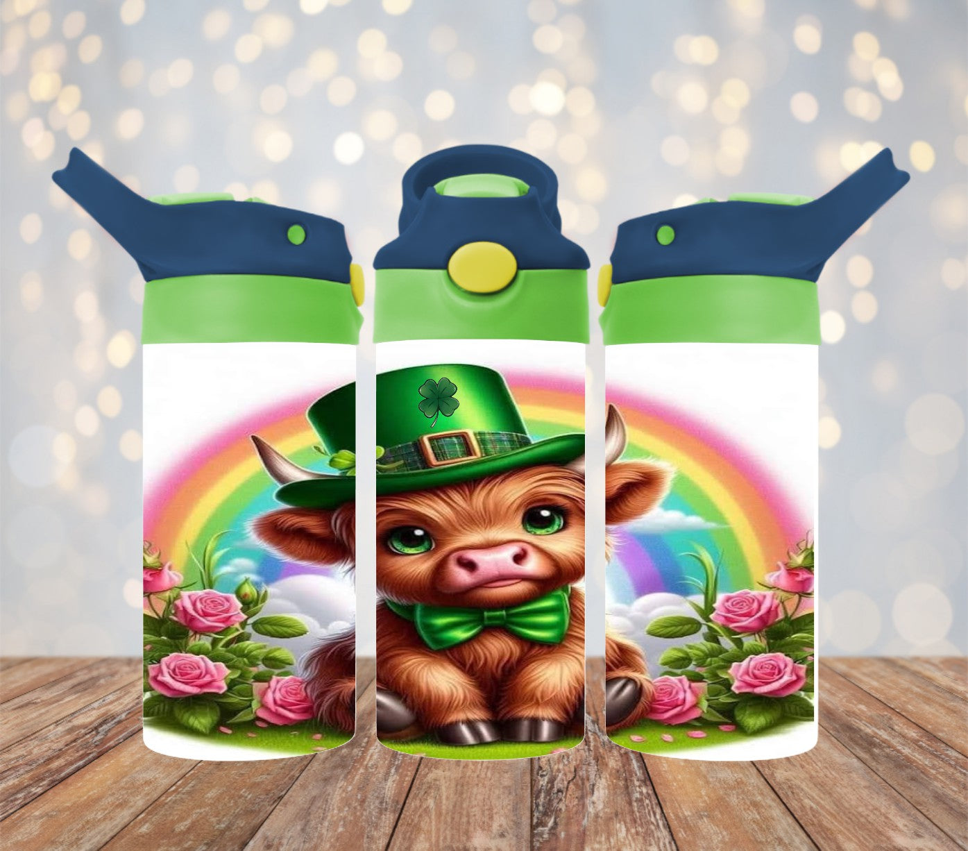 St. Patrick's Day cow 12 oz Kids Cup