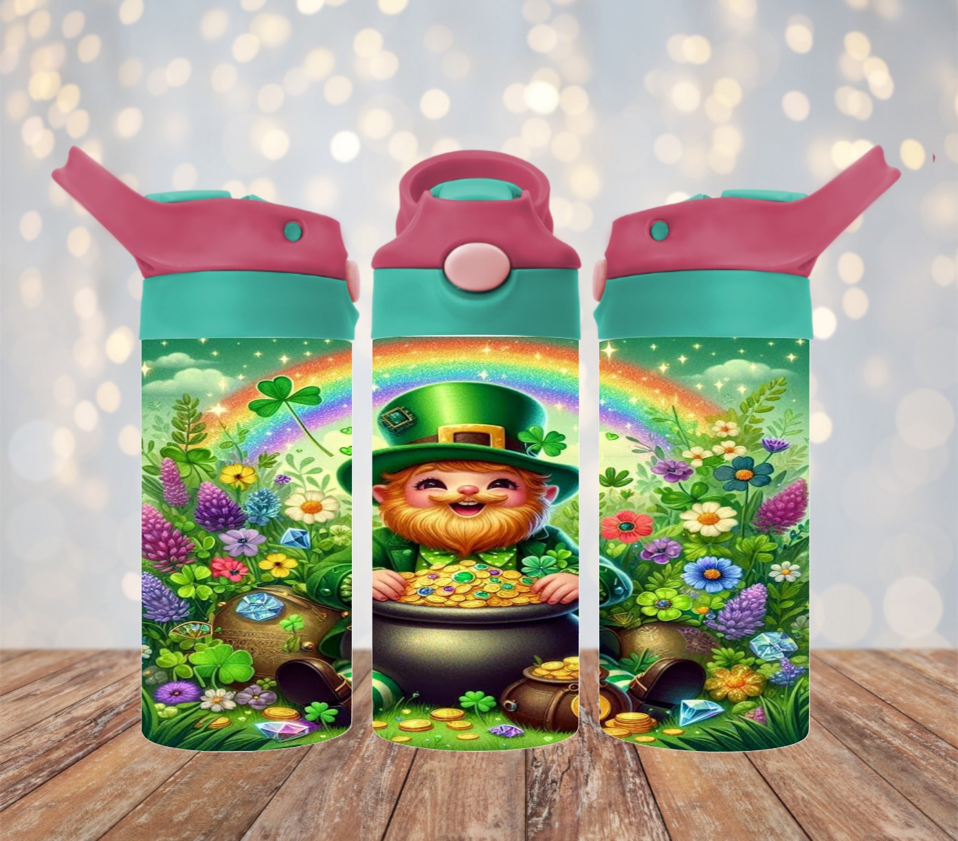 Leprechaun Rainbow 12 oz Kids Cup