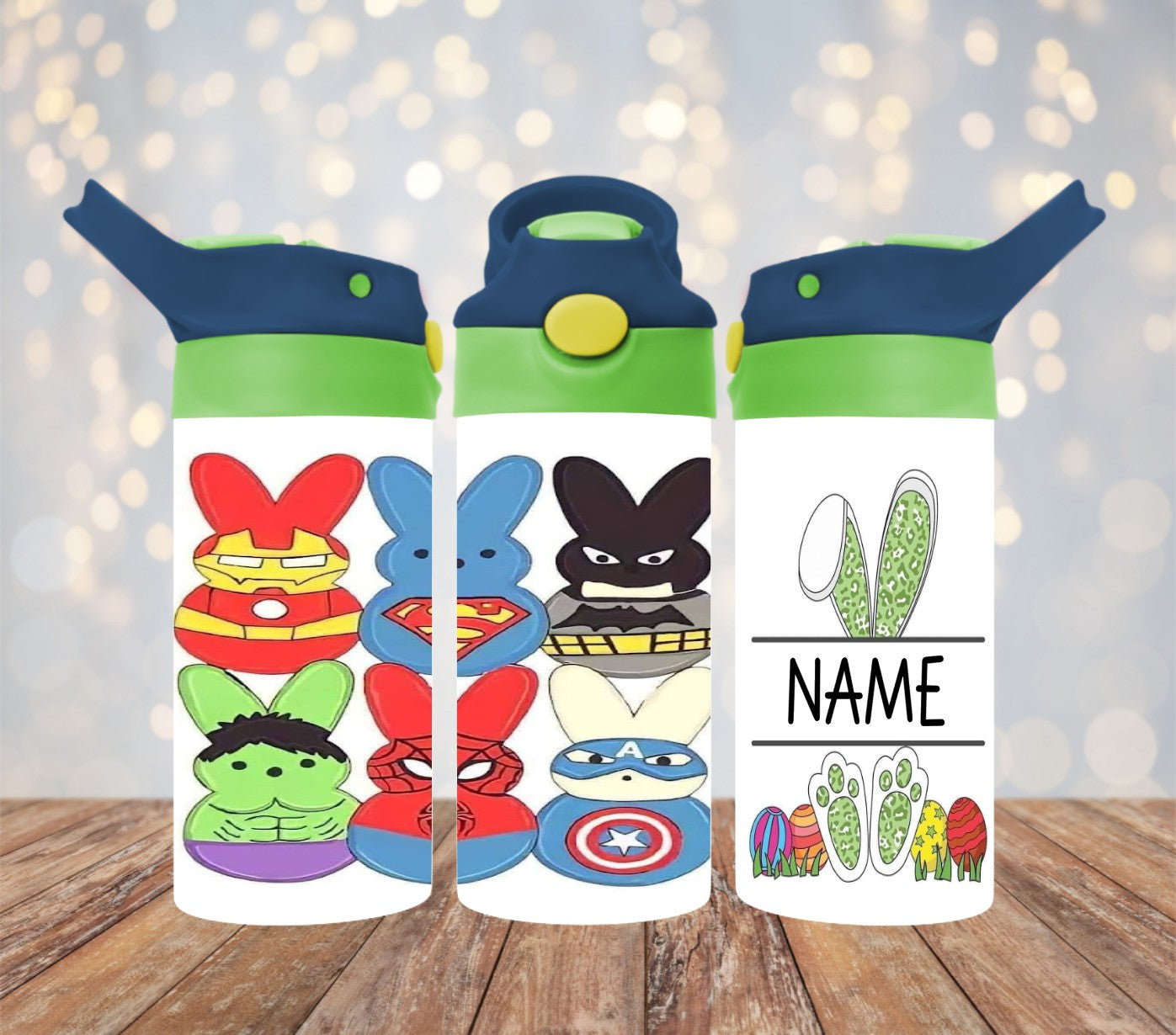 Superhero Peeps - add name 12 oz Kids Cup