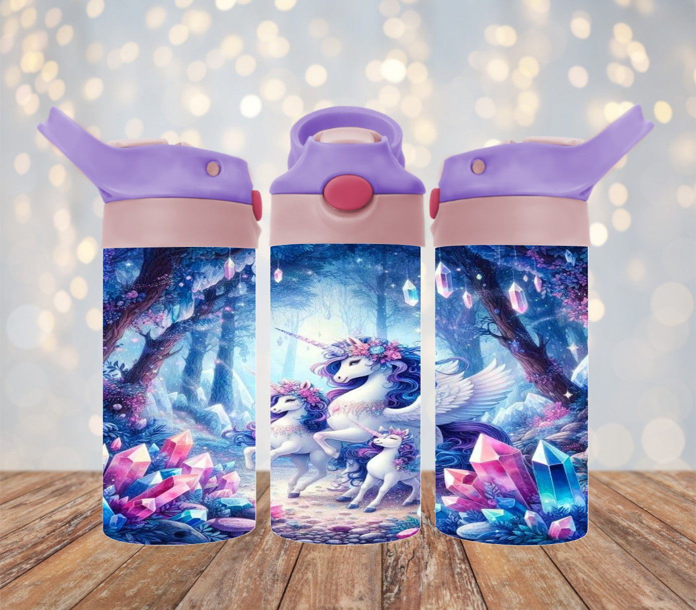 Unicorns in Forrest 12 oz Kids Cup