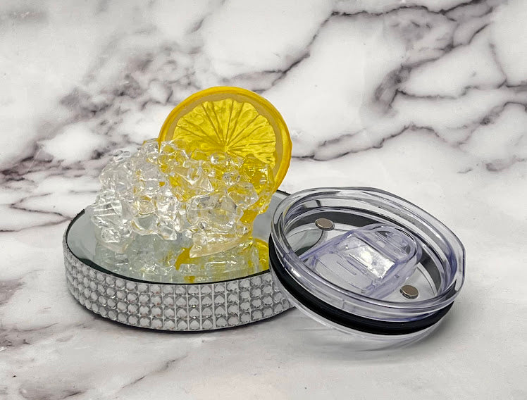 Tumbler Topper **Magnetic detachable Ice and Lemon Topper for 20 oz Tumblers