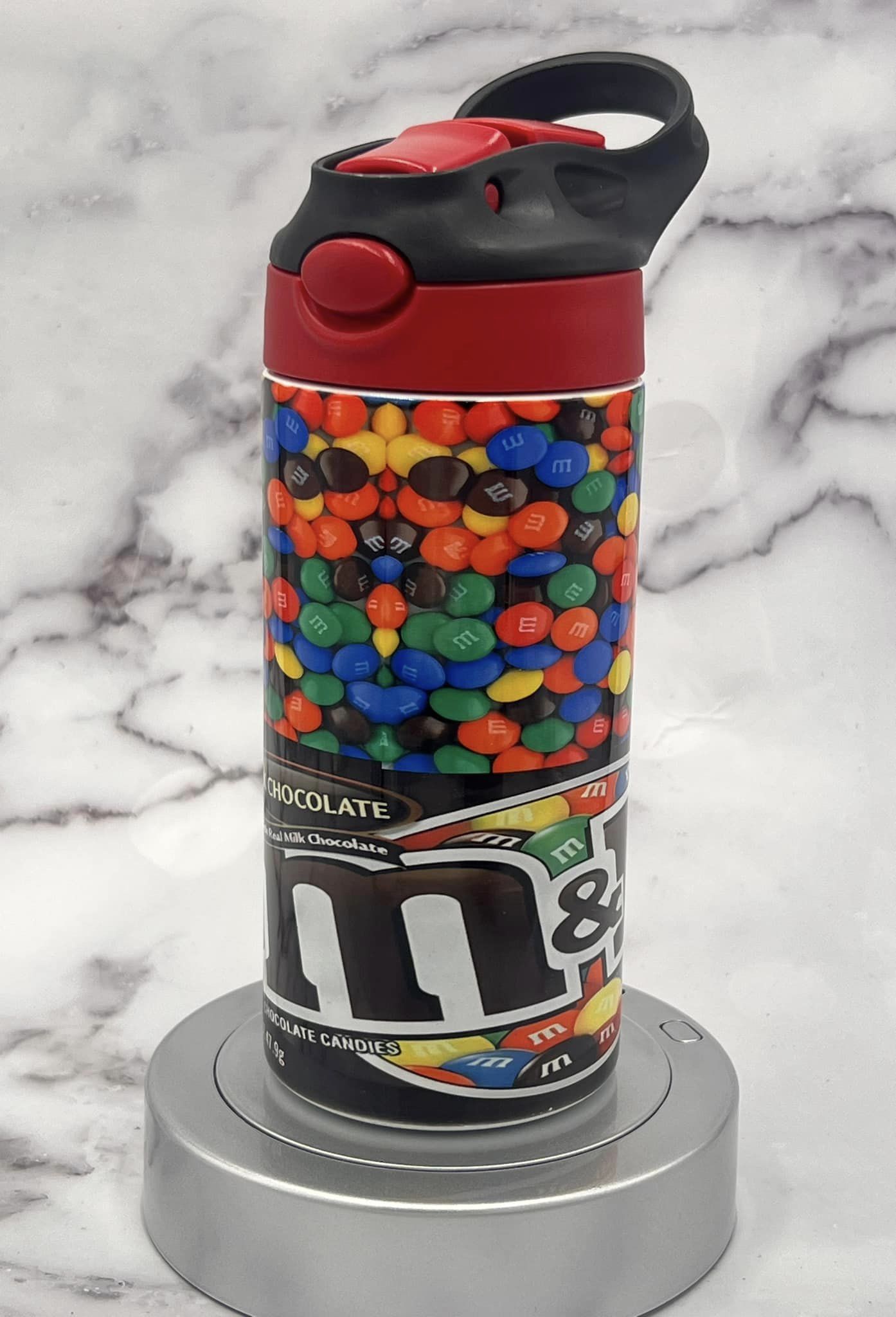 M&M 12 oz Kids Cup (black/red lid)