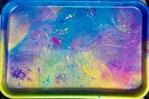 Epoxy Tray Paint Splatter