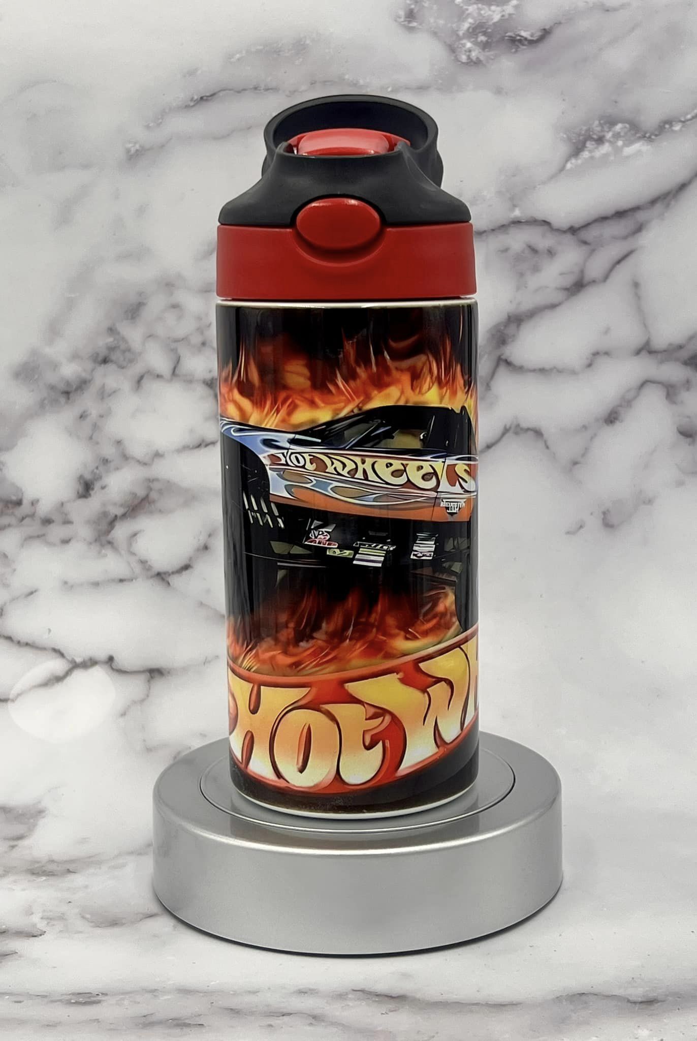 Hot Wheels red/black 12 oz Kids Cup
