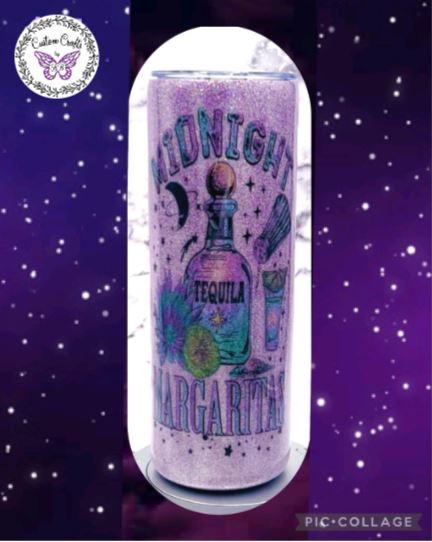 Midnight Margarita - Glitter 20 oz Tumbler