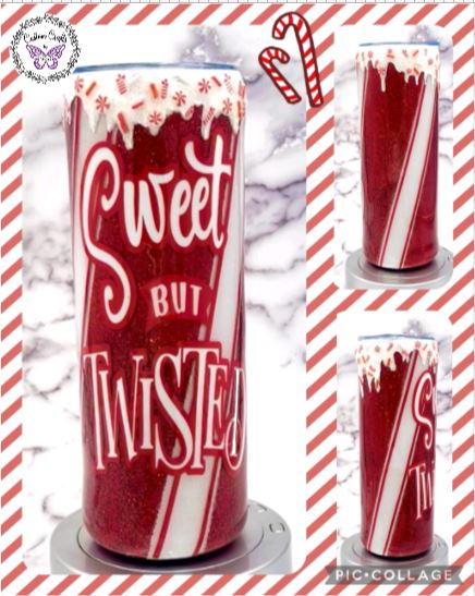 Sweet but Twisted - Glitter 20 oz Tumbler