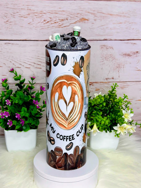 My Coffee Cup - 20 oz Tumbler Only OR with Topper Set