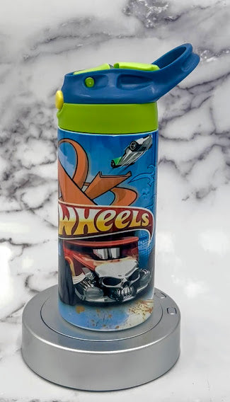 Hot Wheels 12oz Kids Water Bottle Tumbler – Coffee And Glitter Mom