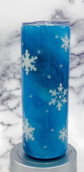 Snowflake 20 oz Tumbler Glitter