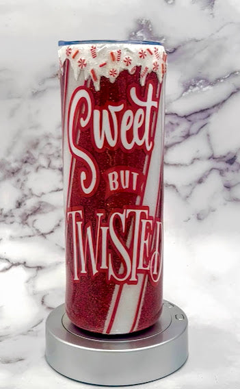 Sweet but Twisted - Glitter 20 oz Tumbler