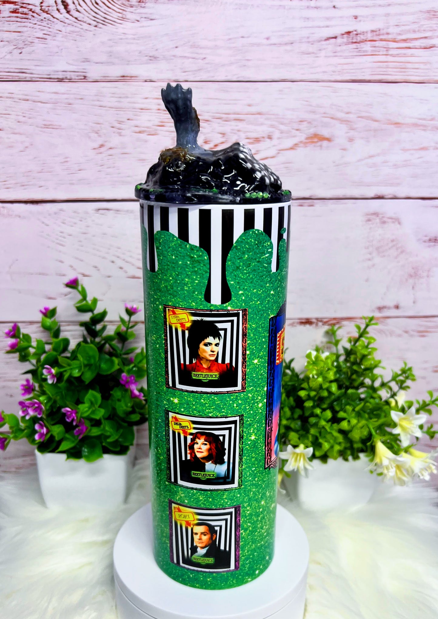 Beetlejuice Beetlejuice cast - 20 oz Tumbler Only OR with Topper Set