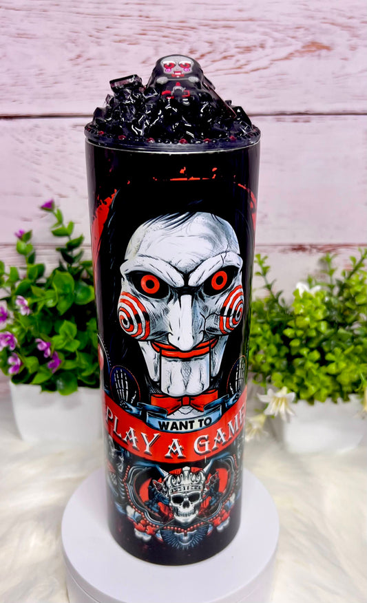 Saw Jigsaw - 20 oz Tumbler Only OR with Topper Set