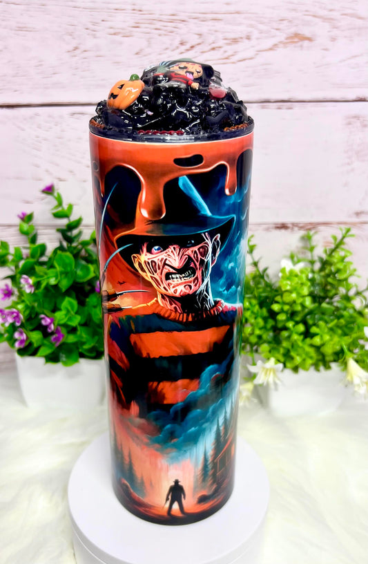 Nightmare On Elm Street Freddy - 20 oz Tumbler Only OR with Topper Set