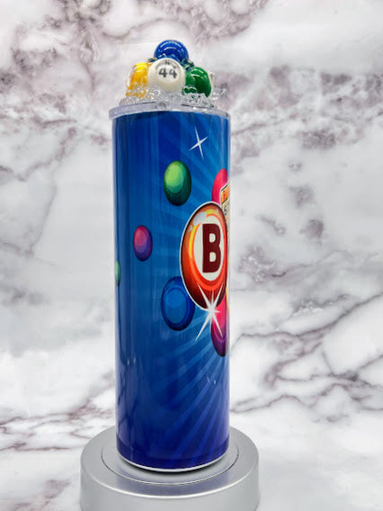 Bingo 20 oz Tumbler only OR Tumbler with Ice/Bingo Ball Topper