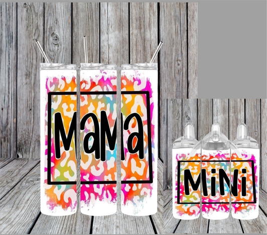 Mama and Mini - Multicolor Print