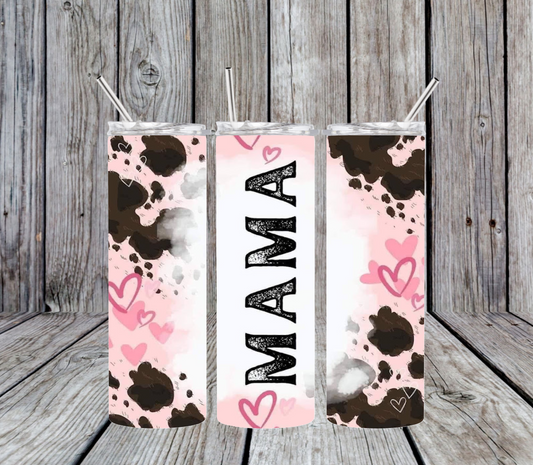 Mama - Cow heart print