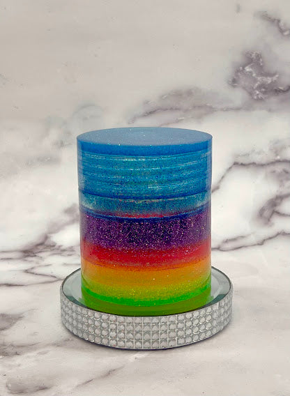 Epoxy Storage Jar Rainbow