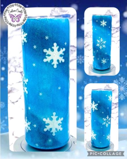 Snowflake 20 oz Tumbler Glitter